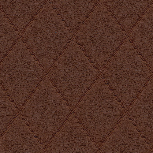 Simili Cuir Capiton Marron - W0409