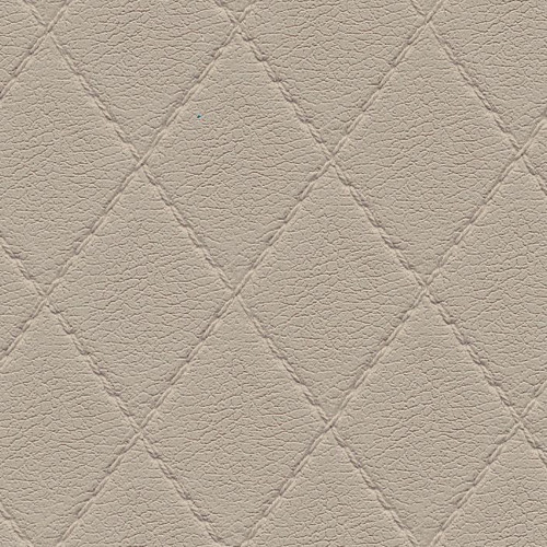 Simili Cuir Capiton Taupe - W0403